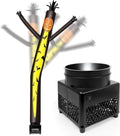 GOODENY 6FT Pumpkin Inflatable Tube Man with Weather-Resistant 5.5'' Blower & Built-in LED - Wacky Waving