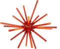 Holiday Bright Lights 20-Inch Red LED Meteor Burst Indoor Outdoor Hanging Star with 224 Lights