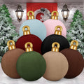 Jetec 32 Inch Giant Velvet Christmas Inflatable Balls, 8 Pcs, Stylish Color / Large Inflatable Ornament,
