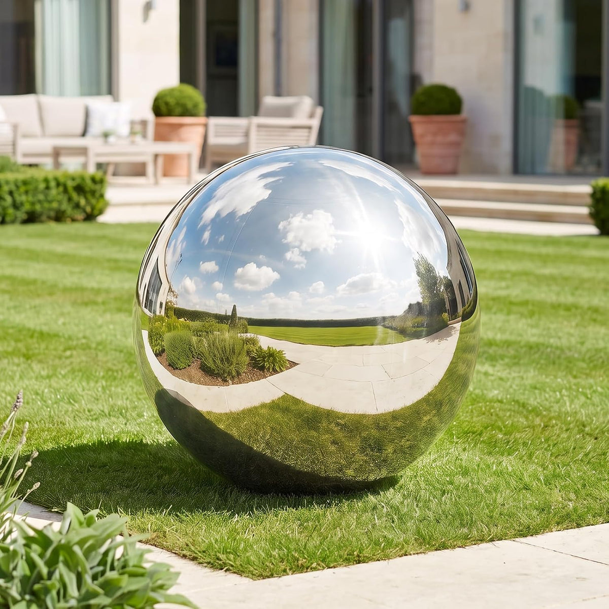 Inflatable Mirror Ball,Large Mirror Balls Decor Reusable PVC Balloon for Large Event, Party, Concerts, Stage,