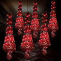 WinnerWhy 6 Pcs LED Halloween Hanging Body Prop Outdoor Decoration