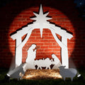 All-Weather 4ft Outdoor Nativity Scene, Waterproof, Weather-Resistant Decor, Christmas Holy Decor Family Yard